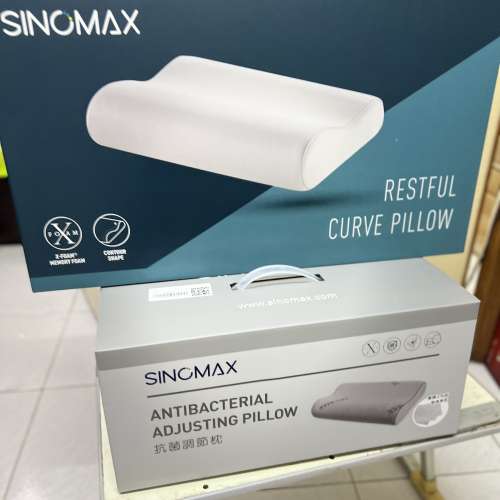 Sinomax - 舒眠弧形枕/石墨稀抗菌雙向枕／多啦A夢小童調節枕