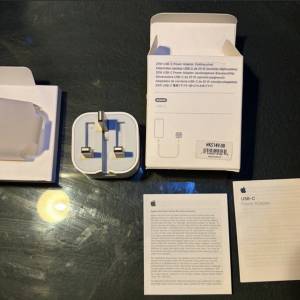 Apple 蘋果原裝20w 充電器type C接口快充99%新 專門店買 有盒有電子單 有說明書有包...