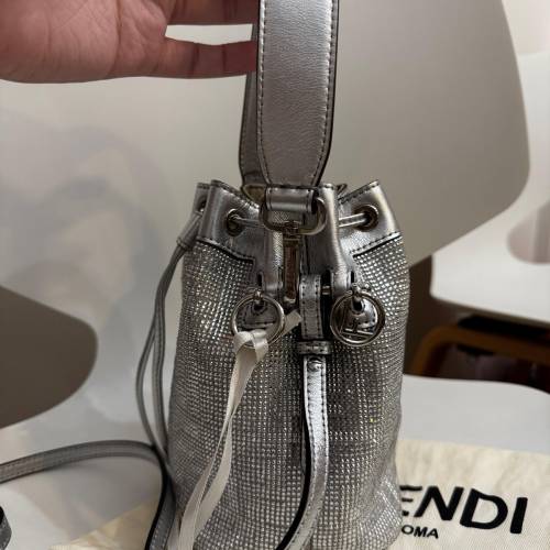 Fendi Mon Tresor Sequin-embellished Bucket Bag