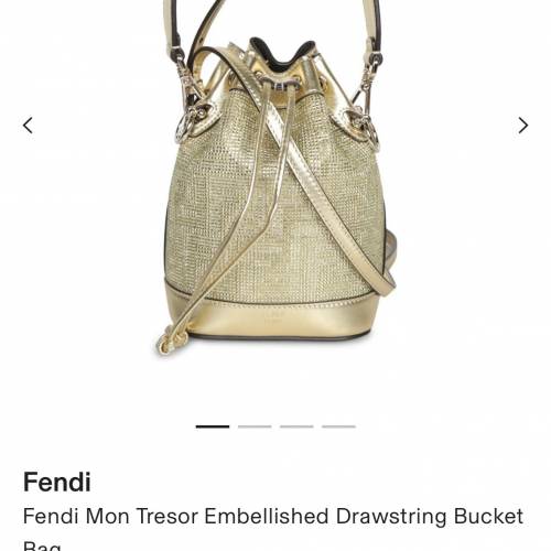 Fendi Mon Tresor Sequin-embellished Bucket Bag