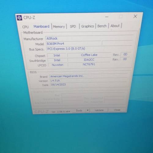 Asrock B365M Pro4 MATX Board