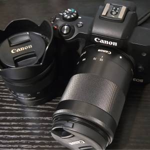 Canon EOS M50 相機 + 15-45kit + 55-200mm