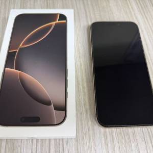 iphone 16 pro max 沙漠鈦金屬色 256GB 香港行貨 99%新