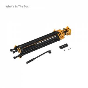 SmallRig AD-01 Heavy-Duty Tripod with Fluid Head (Bumblebee Edition)