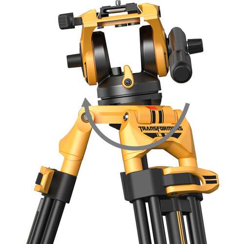 SmallRig AD-01 Heavy-Duty Tripod with Fluid Head (Bumblebee Edition)