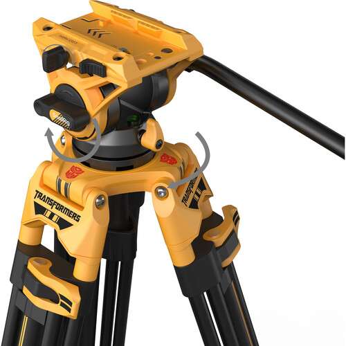 SmallRig AD-01 Heavy-Duty Tripod with Fluid Head (Bumblebee Edition)