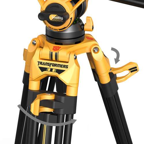 SmallRig AD-01 Heavy-Duty Tripod with Fluid Head (Bumblebee Edition)