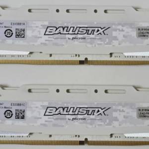Crucial Ballistix (by Micron) Sports 2x16GB DDR4 白色 XMP 3200MHz