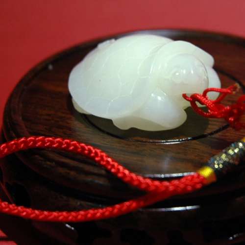 舊和田靈龜白玉石，造型好，萬事如意，吉祥延年長壽，好運 !