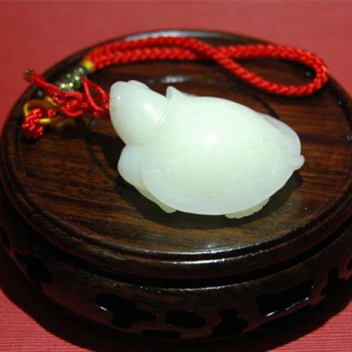 舊和田靈龜白玉石，造型好，萬事如意，吉祥延年長壽，好運 !