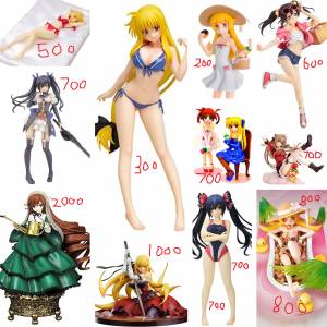 PVC figure 菲特,五十鈴,忍野忍,刃下心,妮可,諾娃,奈葉,尼祿,ネロ,なのは,ノワール,...