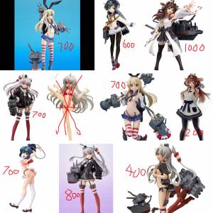 PVC figure 島風,天津風,金剛,時津風,国広一,國廣一