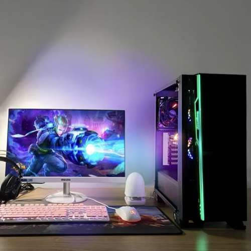 第 10代 Intel® Core™ i7處理器 台式水冷電競RGB 電腦主機，高配16G 記憶體，512...