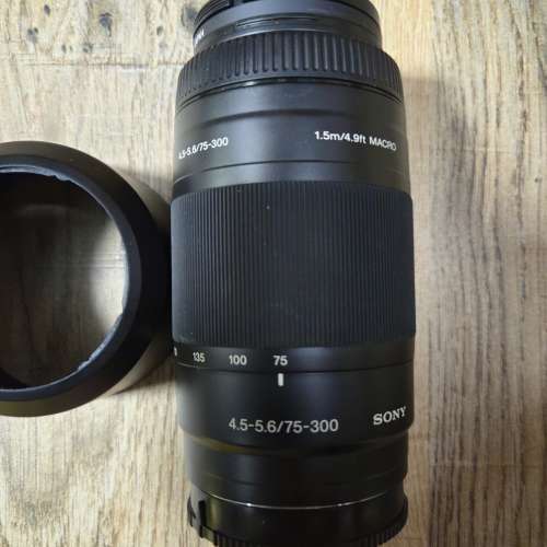 Sony 75-300mm f/4.5-5.6 鏡頭for A mount連filter