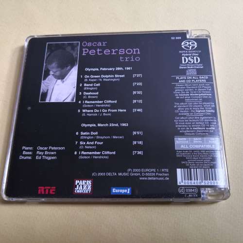 SACD OSCAR PETERSON TRIO