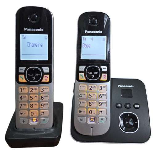 Panasonic 室內數碼無線電話子母機內置電話錄音機 KX-TG6822EB