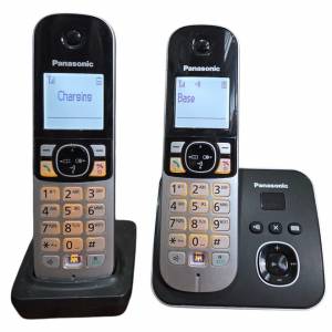 Panasonic 室內數碼無線電話子母機內置電話錄音機 KX-TG6822EB
