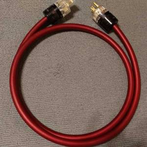 Oyaide Vondita-X 旗艦電源線 1.5M長（有單)配上wattgate 330/350 AU  EVO藍星鍍金...