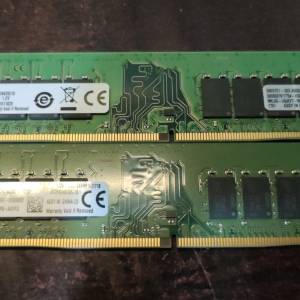 Desktop Ram Kingston16Gx2 共32GB DDR4 2400 雙面