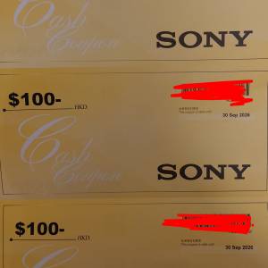 Sony store $300 coupon 30 Sep 2026 到期