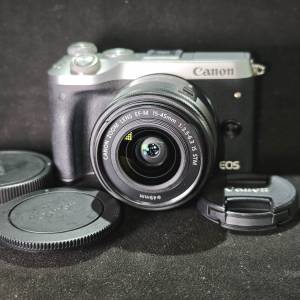 Canon M6 + 15-45 佳能 15mm 45mm 15 45 冇盒冇單有行證 90%new 跟2電一充 連肩帶 ...