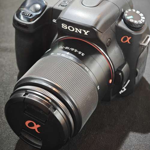 sony a350 + 18-55 sam 索尼 18mm 55mm 18 55 跟1電一充連肩帶 鏡片冇花冇霉 功能全...