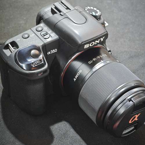 sony a350 + 18-55 sam 索尼 18mm 55mm 18 55 跟1電一充連肩帶 鏡片冇花冇霉 功能全...
