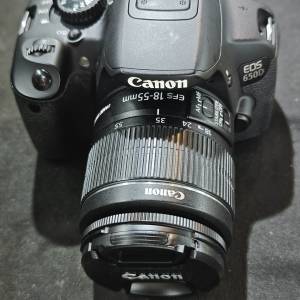 canon 650D + 18-55 佳能 18mm 55mm 18 55 跟1電一充連肩帶 送記憶卡 95%-98%new 鏡...