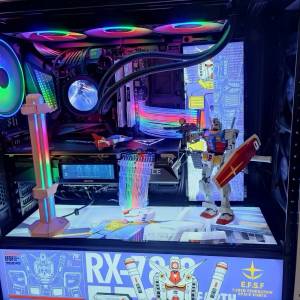 高階RGB電競 Xeon® E5 八核心十六線程遊戲電腦主， Samsung 870 EVO 2.5“ 2TB SSD...