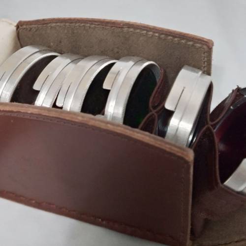 德國 ARNZ -JENA 黑白攝影用濾鏡6塊 (set)+皮套 合40.5mm濾鏡【外罩式】  95% new