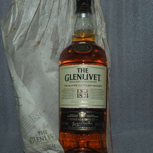 GLENLIVET ( ESTD. 1824 ) THE MASTER DISTILLER'S RESERVE , SINGLE MALT SCOTCH WH