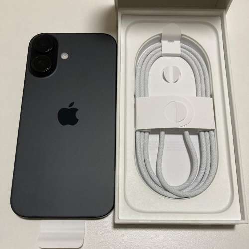 外觀全新港行電池100% iPhone 16 256gb 蘋果保養到2026/1/15 what app 6497 6645