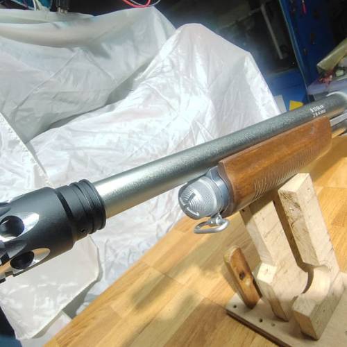 Remington 金身,木手柄,木托, 手動,用彈甲,槍頭已加火帽