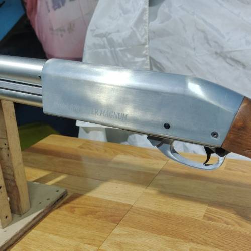 Remington 金身,木手柄,木托, 手動,用彈甲,槍頭已加火帽