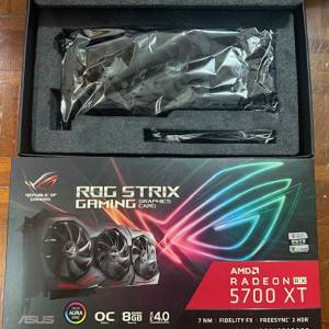 ASUS ROG Strix RX 5700 XT OC 8G GAMING 有盒齊全部配件