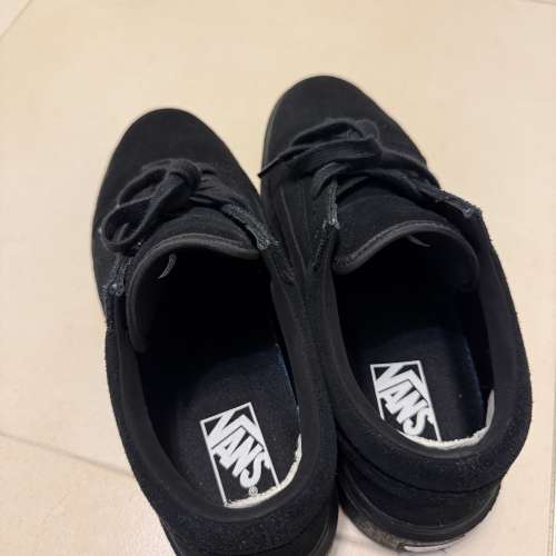 VANS 厚底全黑 US9 正貨 9成新