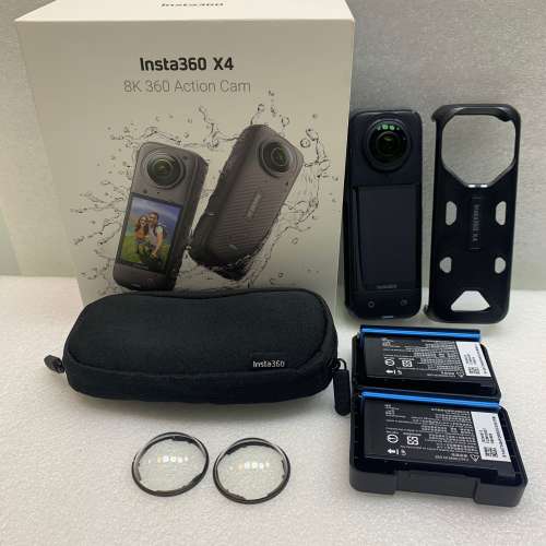 [觀塘實體店] 二手 Insta360 X4 (共2電+高級玻璃鏡頭保護鏡+控溫握套) 行貨 *S7229...