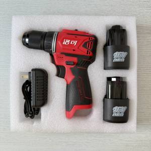 LEK®洛可16V雙速無刷鋰電鑽 (雙電)+批頭鑽頭10支