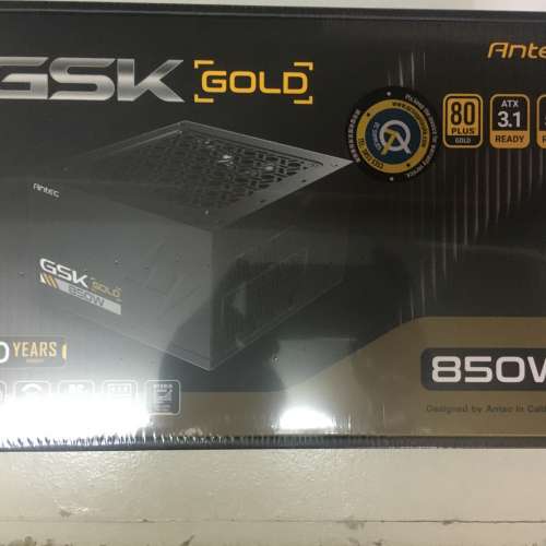 全新 Antec GSK ATX3.1 850W 80 PLUS Gold