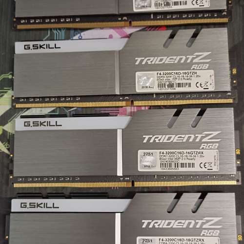 G.Skill Trident Z RGB DRR4 3200 32G (8G x 4)