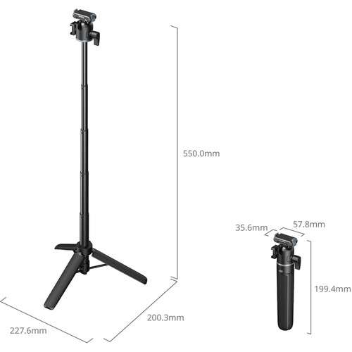 SmallRig Telescoping Handgrip/Tripod for Action Cameras - 5435