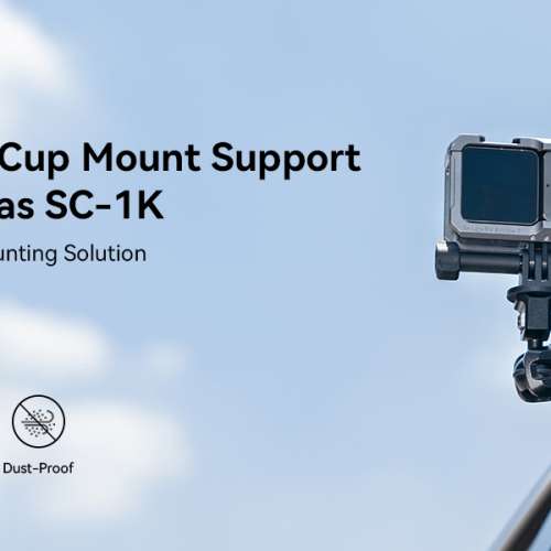 SmallRig SC-1K Portable Suction Cup Mount Kit for Action Cameras and Smartphones