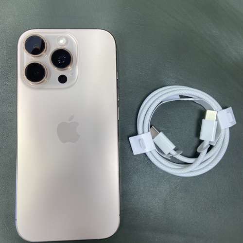 99%New iPhone 16 Pro 512GB 沙漠金色 電池效能93% 自用首選超值