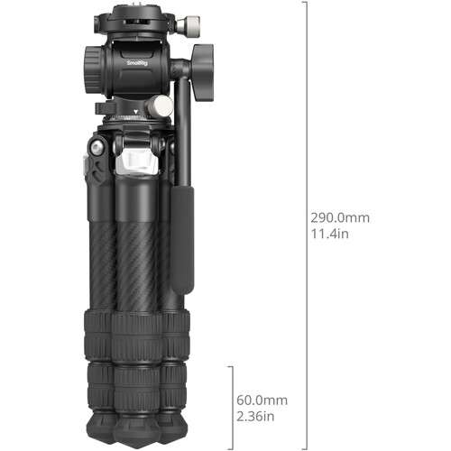 SmallRig Heavy-Duty Carbon Fiber Tabletop Tripod - 5025