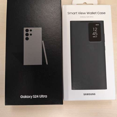 全套放售 99%新 - 100%正常 Samsung Galaxy S24 Ultra 12 + 256 - CMHK單保至2026年...
