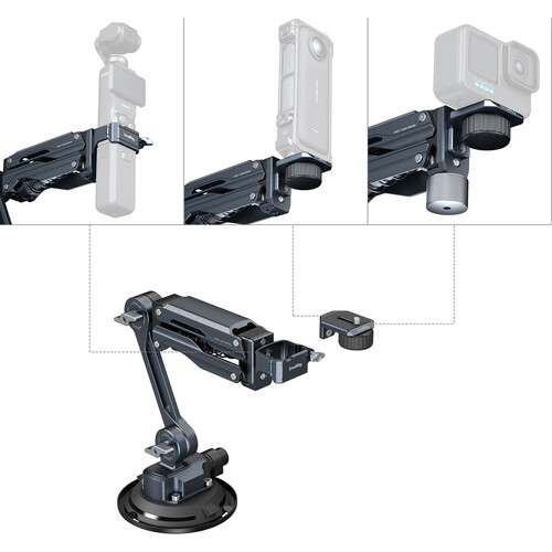 SmallRig Mini Shock Absorber Arm for DJI Osmo Pocket 3, GoPro HERO13 & Insta360