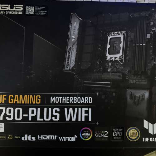 有保有盒 ASUS TUF GAMING Z790-PLUS WIFI D5 + i7 14700KF