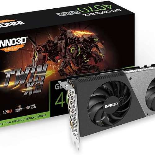有保有盒 INNO3D GEFORCE RTX™ 4070 SUPER TWIN X2