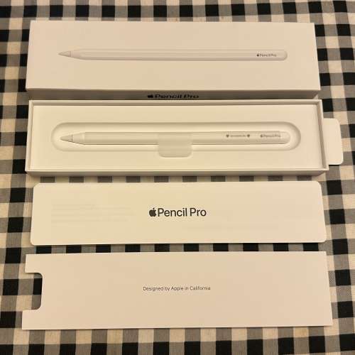 2025年新款 Apple Pencil Pro 行貨 100%全新 只開盒檢查 未曾使用 Apple原廠一年保...