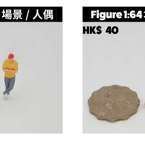 1/64 比例模型車用人偶& 場景